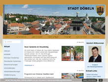 Tablet Screenshot of doebeln.de